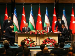 Erdoğan-Mirziyoyev ortak basın toplantısı