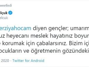 Bakan Selçuk: "Bizim için asıl teşekkür çocukların ve öğretmenlerin güzündeki ışıktır"