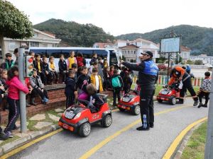 Trafik eğitimi için Marmaris’e geldiler