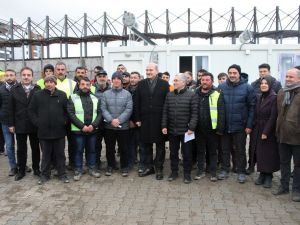Bakan Soylu, konteyner kentleri inceledi