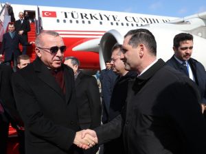 Cumhurbaşkanı Erdoğan, Azerbaycan’a geldi