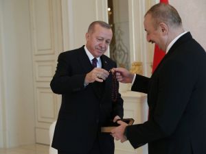 Cumhurbaşkanı Erdoğan, Azerbaycan Cumhurbaşkanı Aliyev ile görüştü