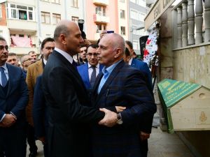 Bakan Soylu, Trabzon’da cenaze namazına katıldı