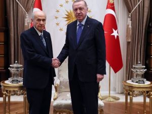Cumhurbaşkanı Erdoğan, Bahçeli ile görüştü