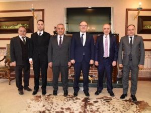 Afyonkarahisar protokolünden İsmet Güral’a ziyaret