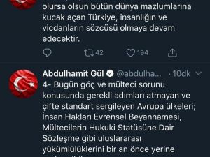 Bakan Gül’den Yunanistan’a "mülteci" tepkisi