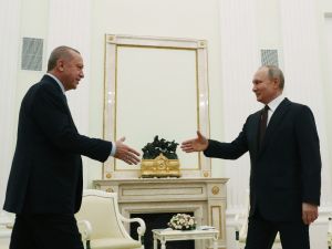 Cumhurbaşkanı Recep Tayyip Erdoğan, "Buradan atacağımız adım alacağımız isabetli kararla bölgeyi de ülkelerimizi de rahatlatacaktır" dedi.