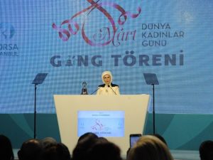 Emine Erdoğan: "Kadınların iş gücüne katılımı son 10 yılda erkeklere göre 4 kat fazla arttı"