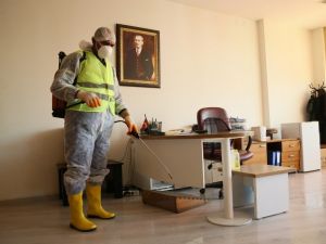 Aydın Büyükşehir Belediyesi dezenfekte edildi