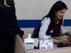 Marmaris Devlet Hastanesinde koronavirüse karşı dezenfek ediliyor