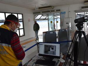 Marmaris Deniz Sınırı Kapısı’nda virüse karşı önlemler arttırıldı