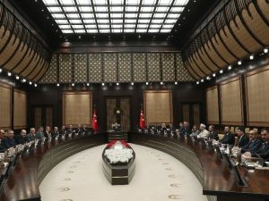 Cumhurbaşkanlığı Külliyesi’nde korona virüs zirvesi