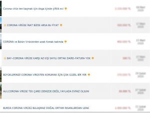 Gayrimenkul ilanlarında koronavirüs vurgusu