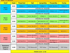 MEB, uzaktan eğitim ders programını açıkladı