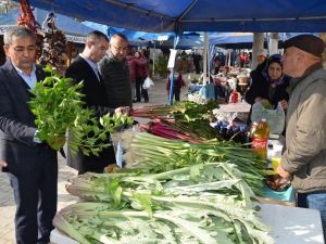 Koçarlı semt pazarlarında korona önlemi