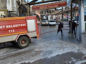 Emet’teki tüm sokaklar baştan aşağı dezenfekte edildi