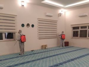 DPÜ’de Korona virüse karşı dezenfektasyon çalışmaları