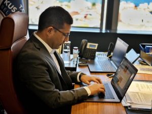 Başkan Günel, çalışmalar ve önlemlerle ilgili dijital toplantı yaptı