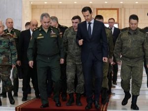 Rusya Savunma Bakanı Şoygu, Suriye’de Esad ile görüştü