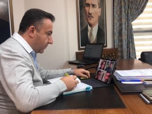 Osmangazi’de video konferanslı korona virüs toplantısı