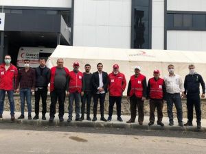 Hastane önüne korona virüs önlem çadırı kuruldu