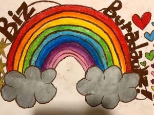 Çocuklardan gökkuşaklı mesaj var