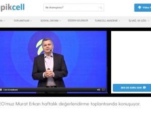Murat Erkan 5 bin Turkcell çalışanı ile video konferansla toplantı yaptı