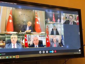 Başkan Demir, Cumhurbaşkanı Erdoğan’a Samsun’un virüsle mücadelesini anlattı