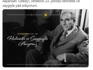 Cumhurbaşkanı Erdoğan’dan, Alparslan Türkeş paylaşımı