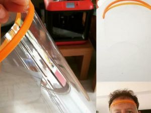 Sağlıkçılar ve kolluk kuvvetleri için yüz kalkanı yaptılar