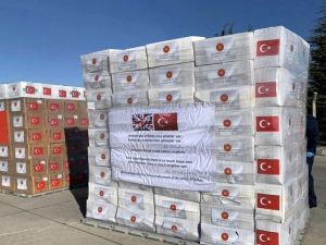 İkinci grup sağlık malzemeleri İngiltere’ye gönderildi