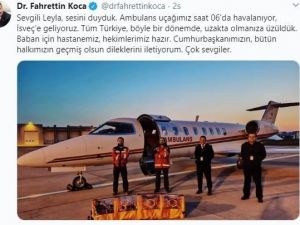 Bakan Koca talimat verdi, İsveç’te yaşayan Covid-19 hastası Türkiye’ye getiriliyor