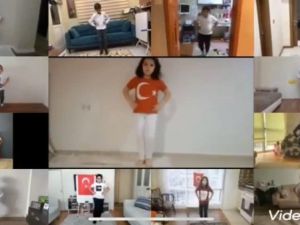 MER Koleji online folklor ekibi kurdu