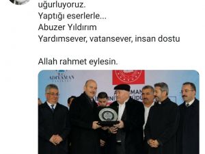 Bakan Soylu’dan Abuzer Yıldırım için başsağlığı mesajı