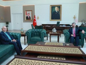 Sağlık Bakanı Koca,  TFF Başkanı Özdemir ile görüştü