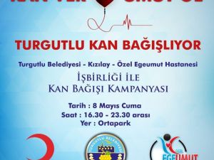 Turgutlu’da kan bağışı kampanyası düzenlenecek
