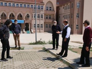 Müdür Başyiğit, yapılacak anaokulu ve anasınıfı ek derslikler için incelemelerde bulundu