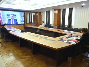 Bakan Pekcan, Avrasya İş Konseyi Başkanlarıyla bir araya geldi