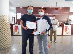 Korona kahramanları ödüllendirildi