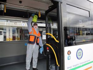 Büyükşehir ulaşımda 35 bin 663 adet dezenfekte yaptı