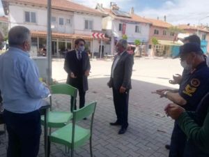 Kaymakam ve belediye başkanı iş yerlerini denetledi