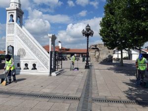 Başkent camilerinde hijyen önlemi