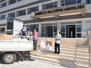 Meslek liselerinin ürettiği masken ve dezenfektanlar LGS sınavında da kullanılacak