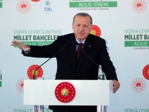 Cumhurbaşkanı Erdoğan, millet bahçelerinin açılışını yaptı