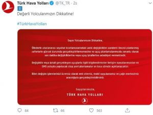 THY’den ‘bilet değişikliği’ duyurusu