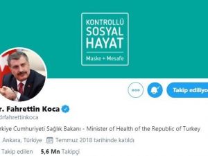 Bakan Koca:” Kapak fotoğrafını birazdan değiştiriyorum. Kötü örneğe son bir kez bakın”