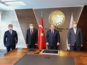 Milletvekili Arvas ve belediye başkanlarından Bakan Varank’a ziyaret
