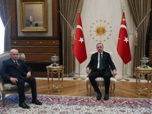Cumhurbaşkanı Erdoğan, MHP Lideri Bahçeli’yi kabul etti