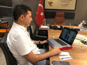 Başkan Günel, Kılıçdaroğlu’nun telekonferans yöntemiyle gerçekleştirdiği toplantıya katıldı