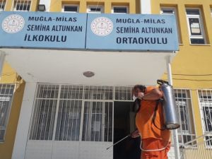 LGS öncesi okullar dezenfekte edildi